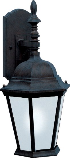 Foto para Westlake LED 1-Light Outdoor Wall Lantern BK Frosted 9.5"x19"