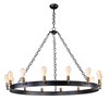 Foto para Noble 14-Light Chandelier BKNAB MB Incandescent Incandescent 36" Chain