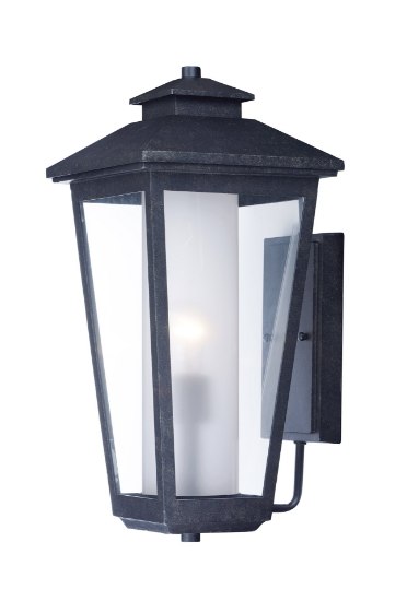 Foto para Aberdeen 1-Light Outdoor Wall AT Clear/Frosted Glass MB Incandescent Incandescent 9"x19.5"