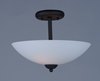 Foto para Taylor 2-Light Semi-Flush Mount TXB Satin White Opal Glass MB Incandescent Incandescent (CAN 5"x5"x1")