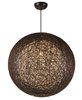 Foto para Bali 1-Light Chandelier Hemp String MB Incandescent Incandescent 24"x24"x24" (OA HT 145") (CAN 5"x5"x1.25")