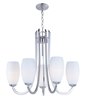 Foto para Taylor 5-Light Chandelier SN Satin White Opal Glass MB Incandescent Incandescent (CAN 2.54"x2.54"x1")36" Chain