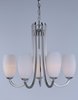 Foto para Taylor 5-Light Chandelier SN Satin White Opal Glass MB Incandescent Incandescent (CAN 2.54"x2.54"x1")36" Chain