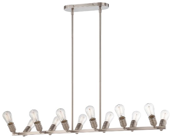 Foto para 40w SW 12 Light Island Light Brushed Nickel