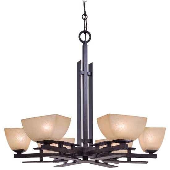 Foto para SW 6 Light Chandelier Iron Oxide