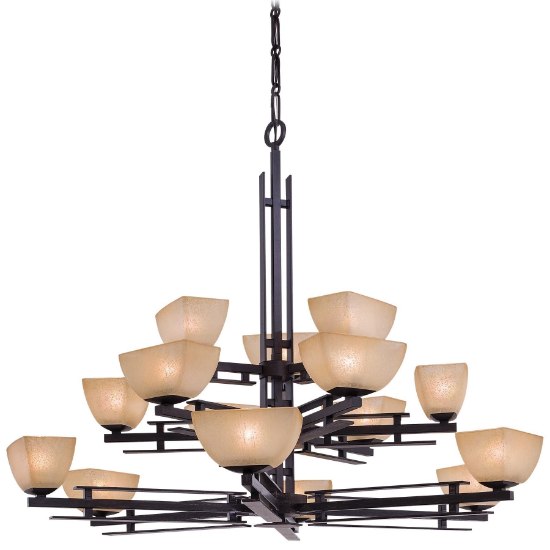 Foto para SW 15 Light Chandelier Iron Oxide