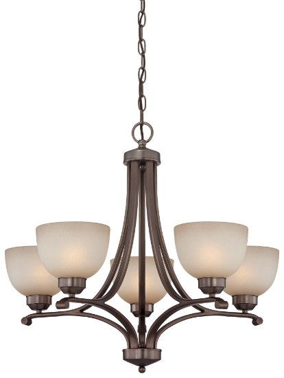 Foto para 100w SW 5 Light Chandelier Harvard Court Bronze (Plated) Light French Scavo