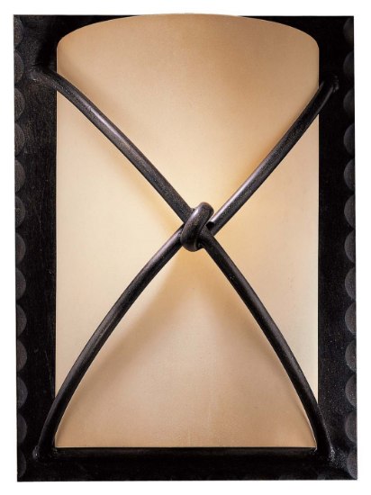 Foto para 100w SW 1 Light Wall Sconce Aspen Bronze Rustic Scavo