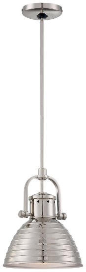 Foto para 100w SW 1 Light Mini Pendant Polished Nickel