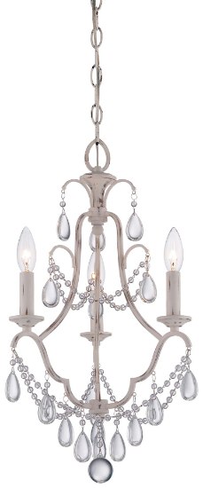 Foto para 60w SW 3 Light Mini Chandelier Provencal Blanc