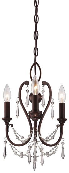 Foto para 60w SW 3 Light Mini Chandelier Vintage Bronze