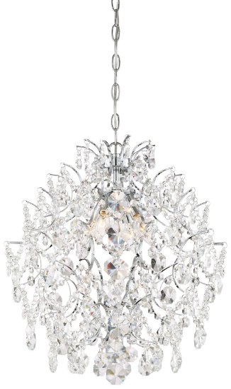 Foto para 60w SW 4 Light Chandelier Chrome Clear Crystal Strings M