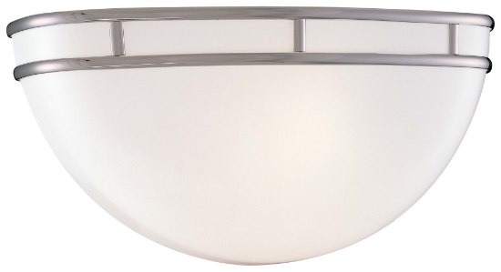 Foto para 13w SW 1 Light Wall Sconce Brushed Nickel White