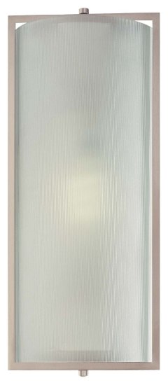 Foto para 13w SW 1 Light Wall Sconce Brushed Nickel Frosted Glass