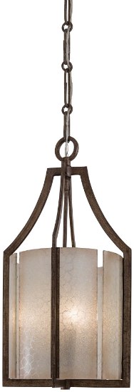 Foto para 60w SW 3 Light Pendant Patina Iron Deep Spumante Lace