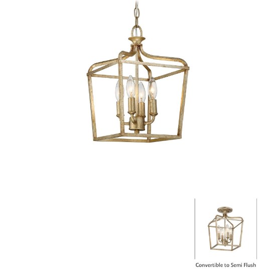 Foto para 60w SW 4 Light Pendant Brio Gold