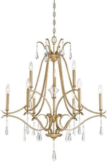 Foto para 60w SW 9 Light Chandelier Brio Gold