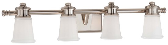 Foto para 100w SW 4 Light Bath Polished Nickel Clear/White Inside