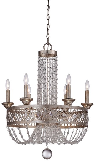 Foto para 60w SW 9 Light Chandelier Florentine Silver