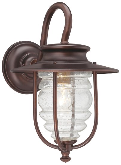 Foto para 100w SW 1 Lt Outdoor Wall Mount Chelesa Bronze Clear