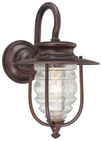 Foto para 100w SW 1 Lt Outdoor Wall Mount Chelesa Bronze Clear