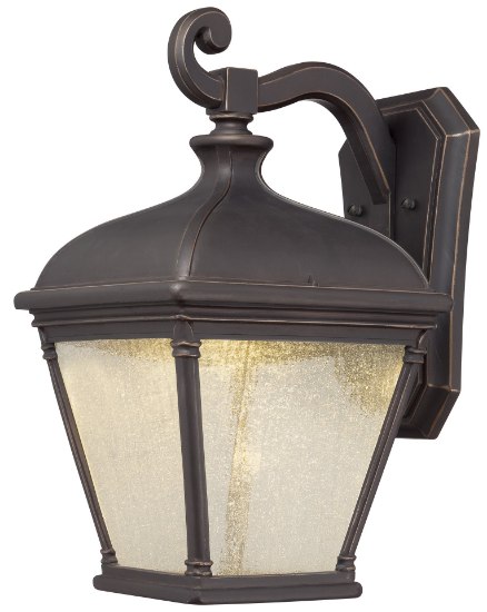 Foto para 10w SW 1 Light Led Wall Mount Oil Rubbed Bronze W/ Gold Highlights Clear Seeded Glass