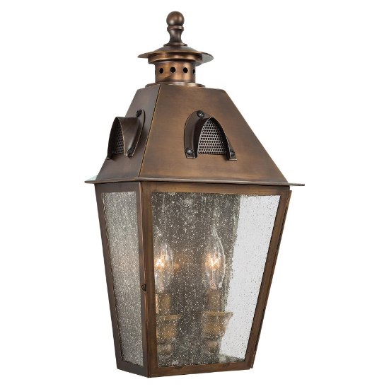 Foto para 60w SW 2 Light Pocket Lantern English Brass Clear Seedy