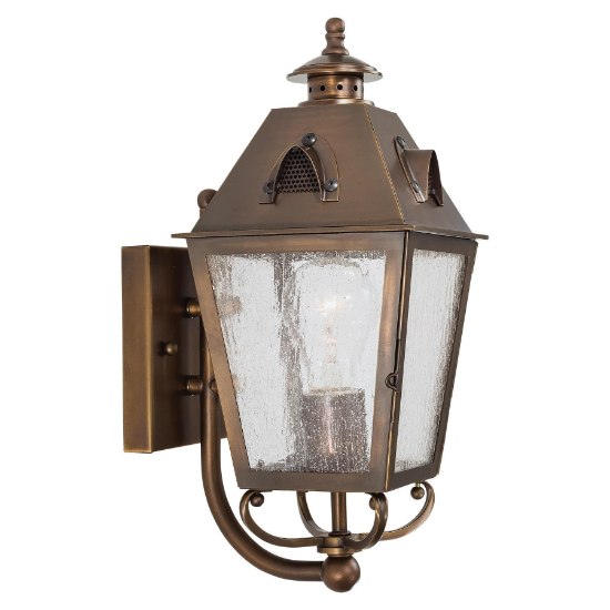 Foto para 60w SW 1 Light Wall Mount English Brass Clear Seedy