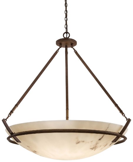 Foto para 100w SW 8 Light Pendant Nutmeg Alabaster Dust