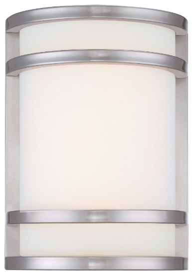 Foto para 14w SW Ac Led Pocket Lantern Brushed Stainless Steel Etched Opal Glass