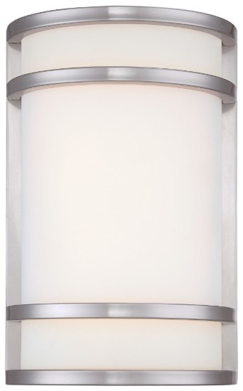 Foto para 19w SW Ac Led Pocket Lantern Brushed Stainless Steel Etched Opal Glass