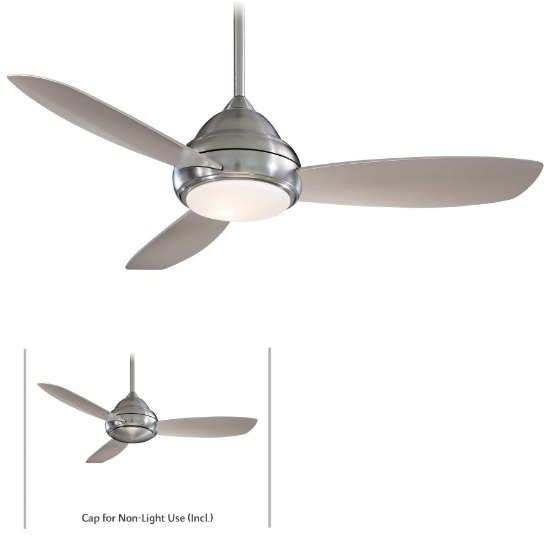 Foto para 161w SW Concept I Fan-52In Brushed Nickel White Opal