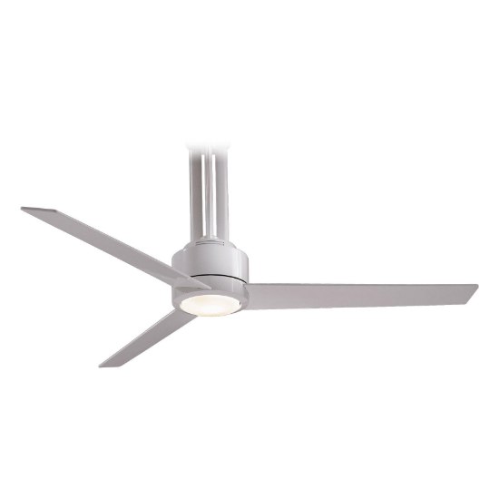 Foto para 167w SW Flyte Fan-56In Brushed Nickel White Opal