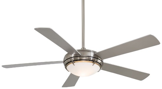 Foto para 167.25w SW Como Fan-54In Brushed Nickel Satin White Opal