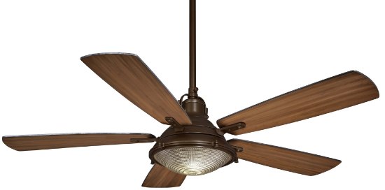 Foto para 140w SW 56In Groton Ceiling Fan Oil Rubbed Bronze Clear Fresnel Lens