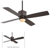 Foto para 122.6w SW Strata Ceiling Fan-52In Smoked Iron Etched Opal