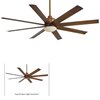 Foto para 45.6w SW 65In Slipstream Ceiling Fan - Brushed Nickel Wet Etched Opal