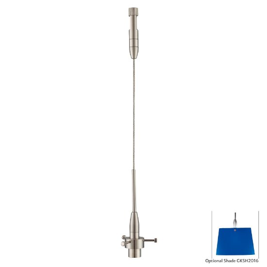 Foto para 50w SW Mini Pendant Fixture-For Use With Low Voltage George Kovacs Lightrails Brushed Nickel