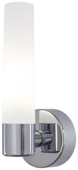 Foto para 13w SW 1 Light Wall Sconce Chrome Etched Opal Glass