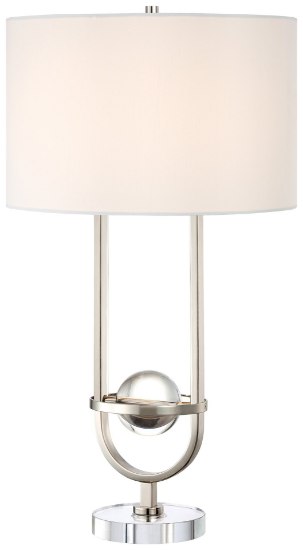 Foto para 100w SW 1 Light Table Lamp Polished Nickel White