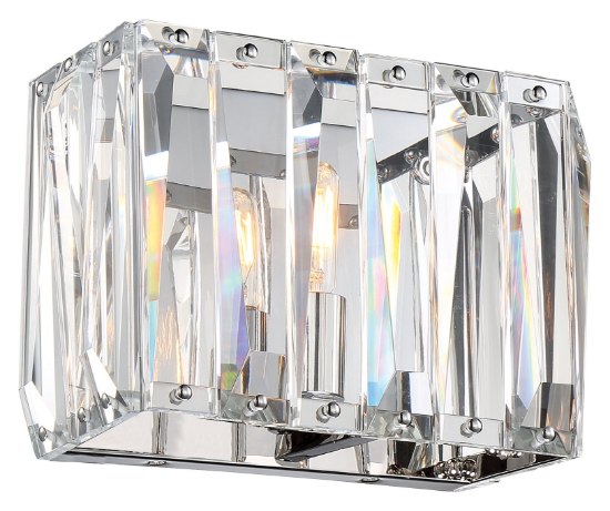 Foto para 60w SW 1 Light Bath Chrome Clear Crystal