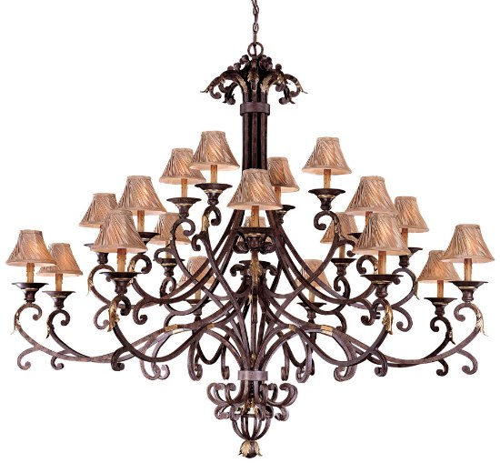 Foto para 60w SW Twenty Light Chandelier Golden Bronze