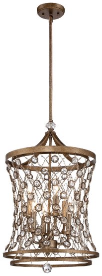 Foto para 60w SW Six Light Pendant Arcadian Gold