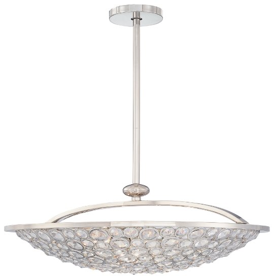 Foto para 60w SW Five Light Bowl Pendant Polished Nickel