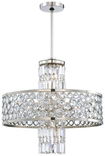 Foto para 120w SW Thirteen Light Chandelier Polished Nickel