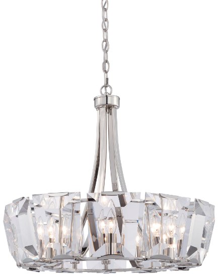 Foto para 60w SW 12 Light Chandelier Polished Nickel Clear