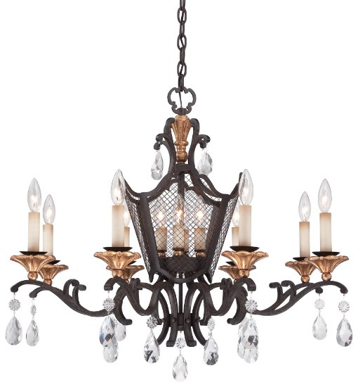 Foto para 60w SW Twelve Light Chandelier- Jessica Mcclintock Home- The Romance Collection™ French Bronze W/ Gold Highlights