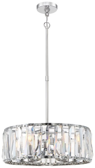 Foto para 60w SW 6 Light Pendant Chrome Clear