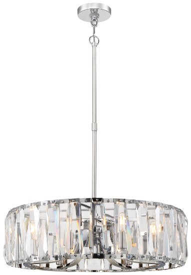 Foto para 60w SW 8 Light Chandelier Chrome Clear