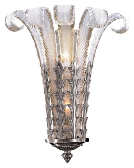 Foto para 60w SW 2 Light Wall Sconce Platinum